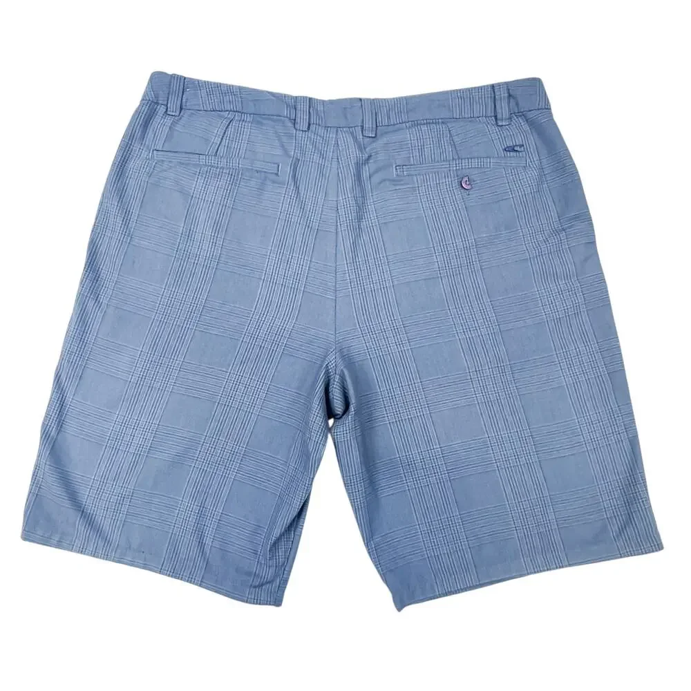 O'Neill Men's Gray Plaid Hybrid Shorts Size 38